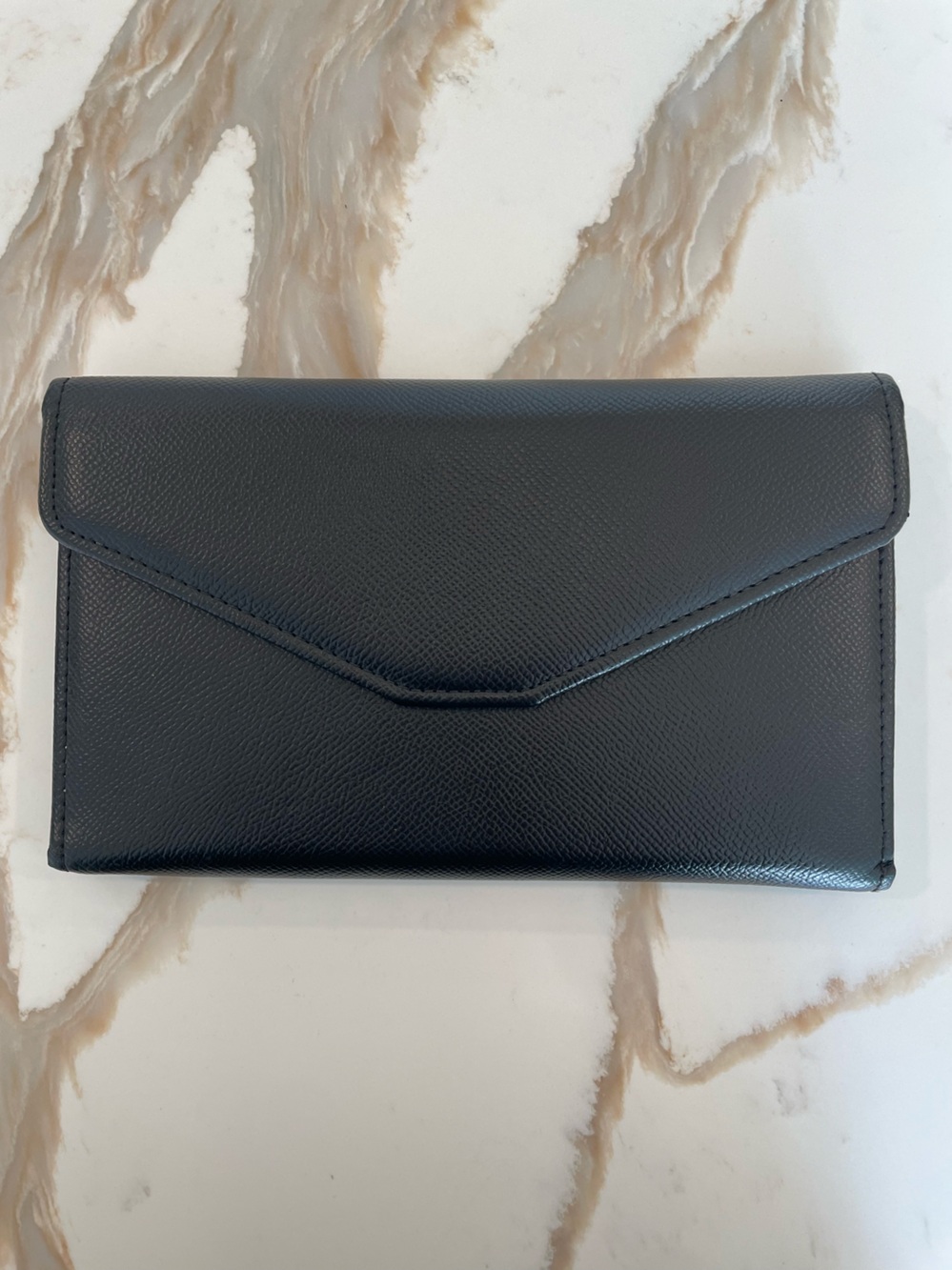 Passport Travel Wallet Black Document Organizer Trifold Zoppen